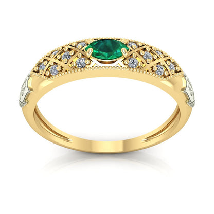 Anel de Formatura de Nutrição Classic Ouro 18k