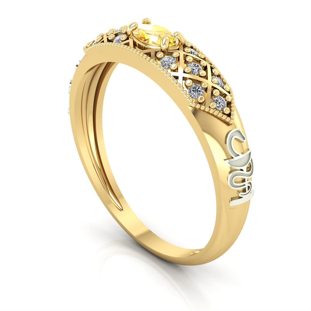 Anel de Formatura de Farmácia Classic Ouro 18k