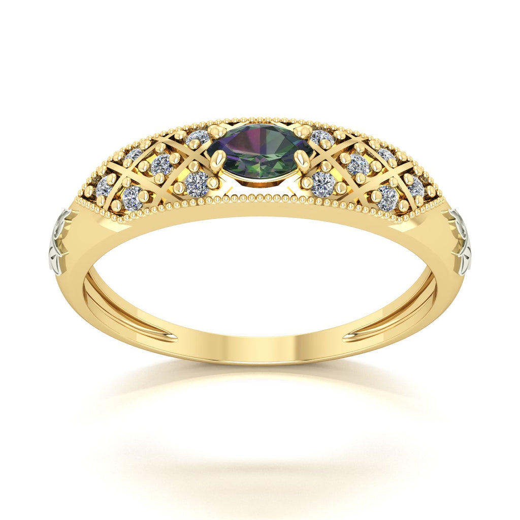Anel de Formatura de Serviço Social Classic Ouro 18k