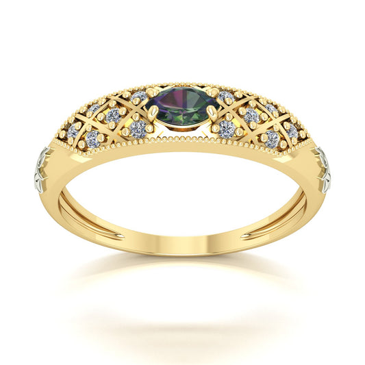 Anel de Formatura de Serviço Social Classic Ouro 18k
