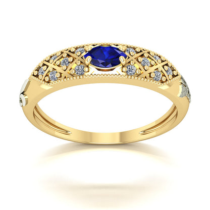 Anel de Formatura de Pedagogia Classic Ouro 18k