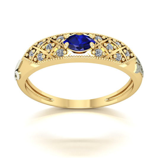 Anel de Formatura de Pedagogia Classic Ouro 18k