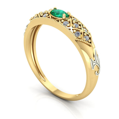 Anel de Formatura de Fisioterapia Classic Ouro 18k