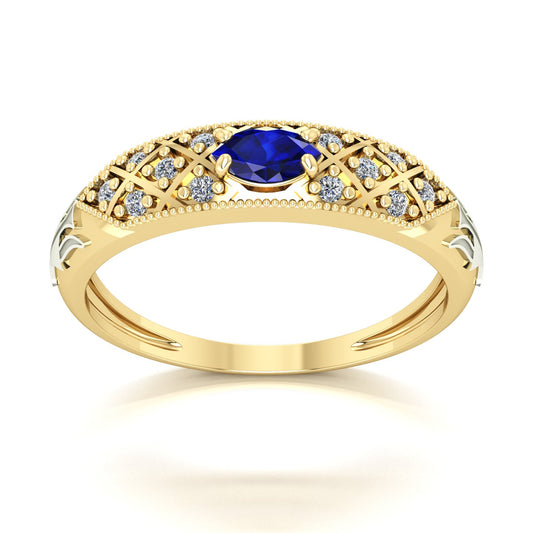 Anel de Formatura de Recursos Humanos Classic Ouro 18k