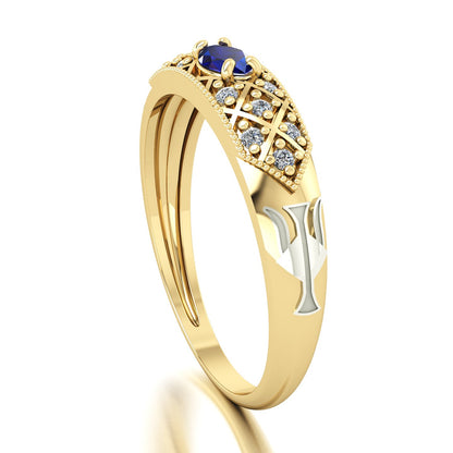 Anel de Formatura de Recursos Humanos Classic Ouro 18k
