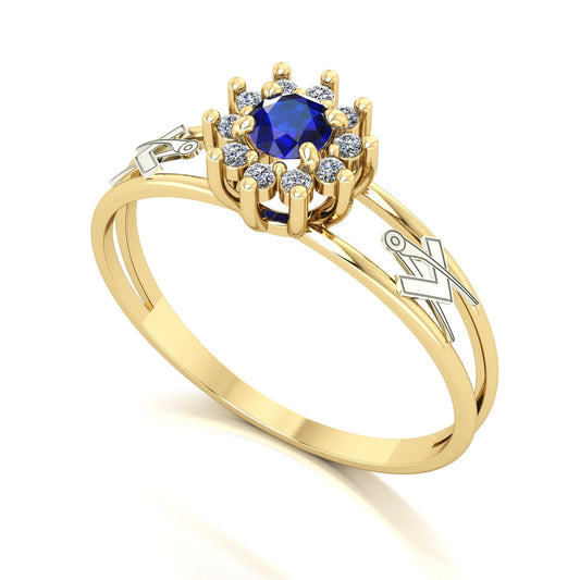 Anel de Formatura Arquitetura Crown Ouro 18k