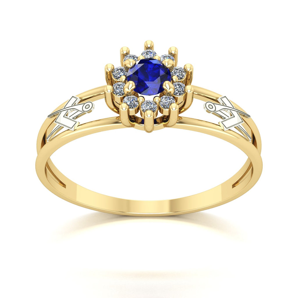 Anel de Formatura Arquitetura Crown Ouro 18k
