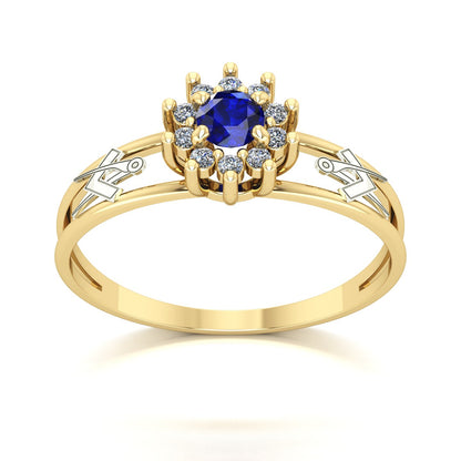 Anel de Formatura Arquitetura Crown Ouro 18k