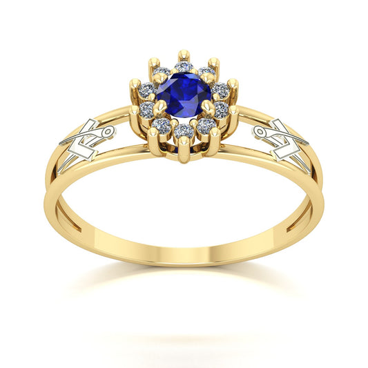 Anel de Formatura Arquitetura Crown Ouro 18k