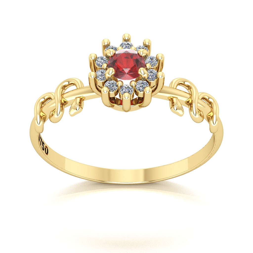 Anel de Formatura Odontologia Crown Snakes Ouro 18k