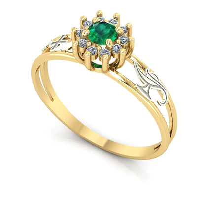 Anel de Formatura Enfermagem Crown Ouro 18k