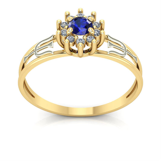 Anel de Formatura Psicologia Crown Ouro 18k