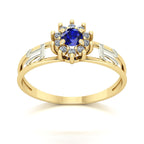 Anel de Formatura de Matemática Crown Ouro 18k