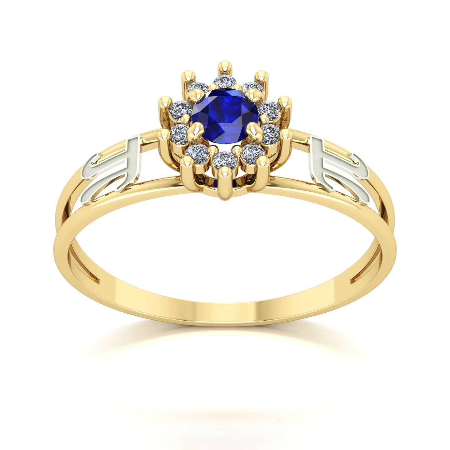 Anel de Formatura de Matemática Crown Ouro 18k