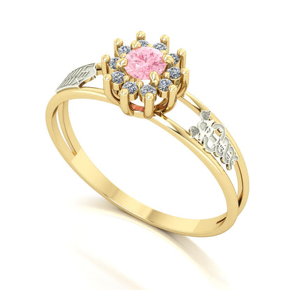 Anel de Formatura Ciências Contábeis Crown Ouro 18k