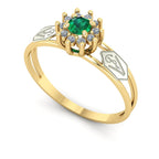 Anel de Formatura de Veterinária Crown Ouro 18k