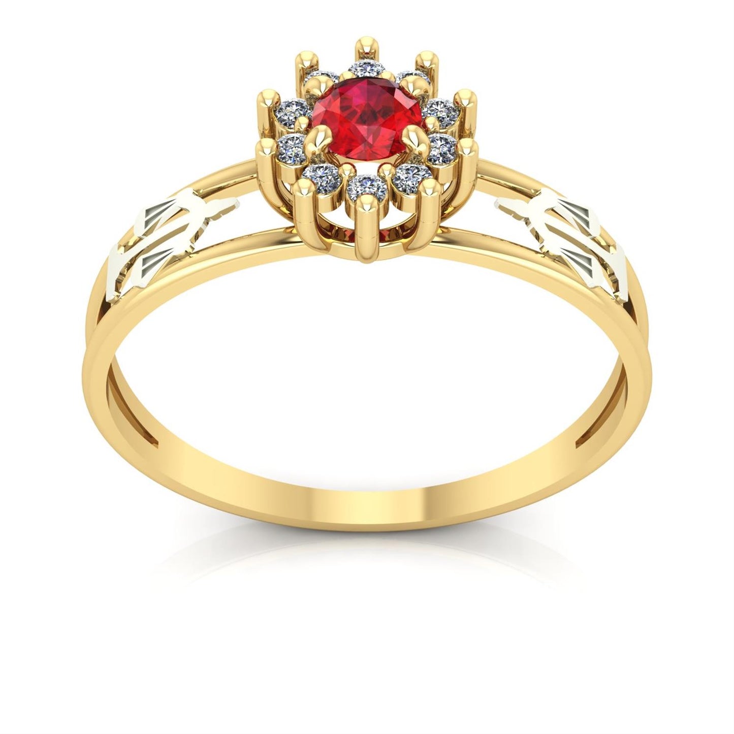 Anel de Formatura de Direito Crown Ouro 18k