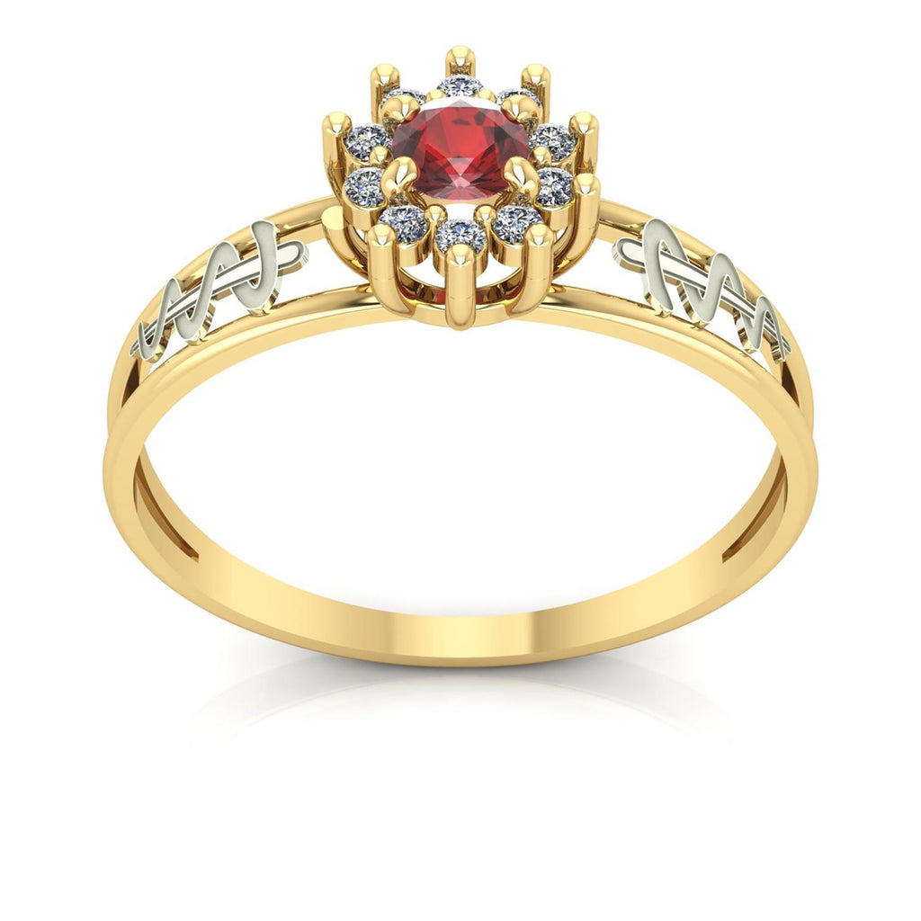Anel de Formatura Odontologia Crown Ouro 18k