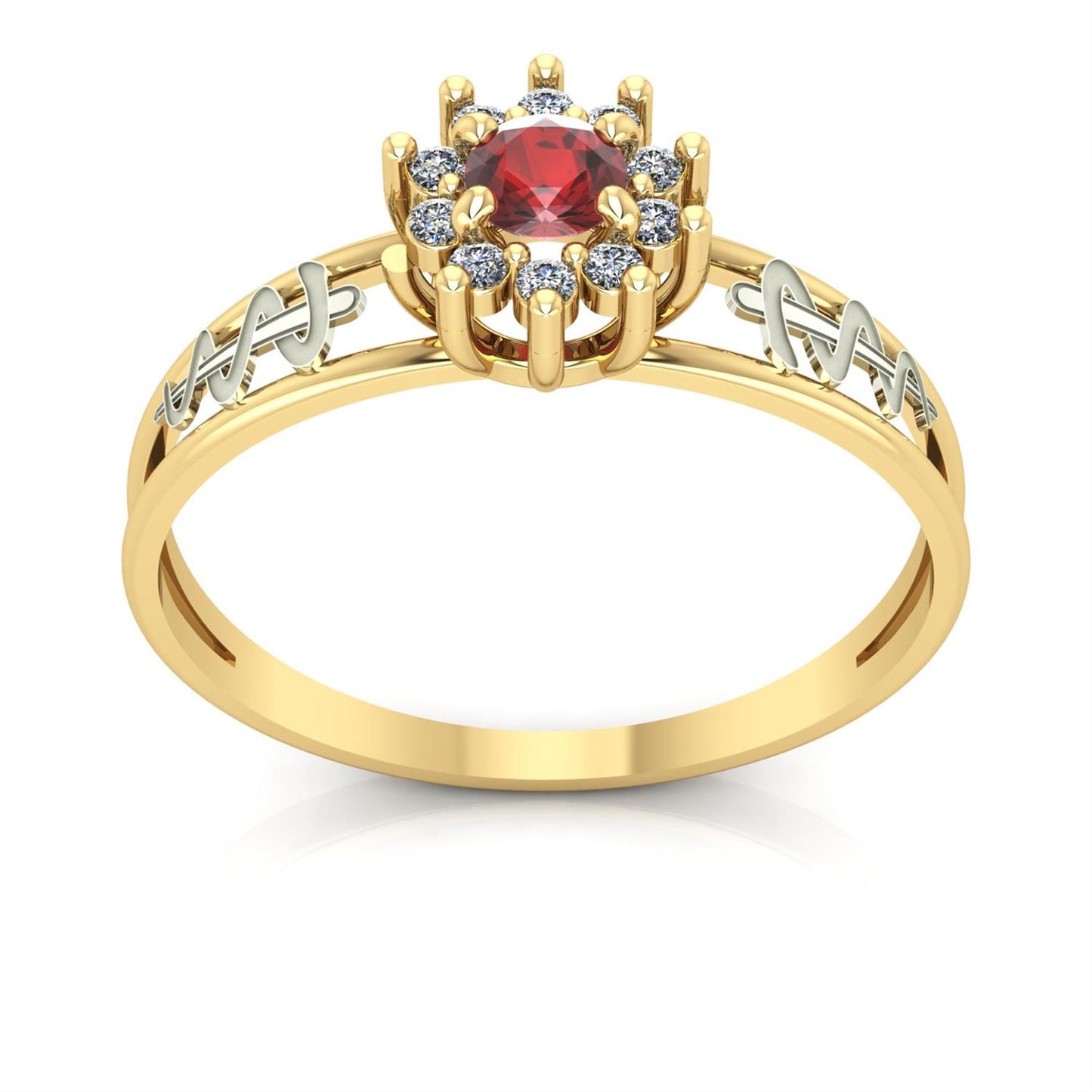 Anel de Formatura Odontologia Crown Ouro 18k