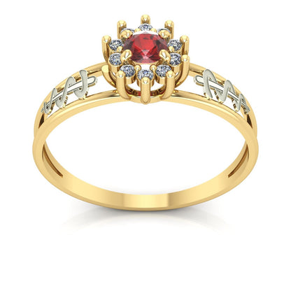 Anel de Formatura Odontologia Crown Ouro 18k