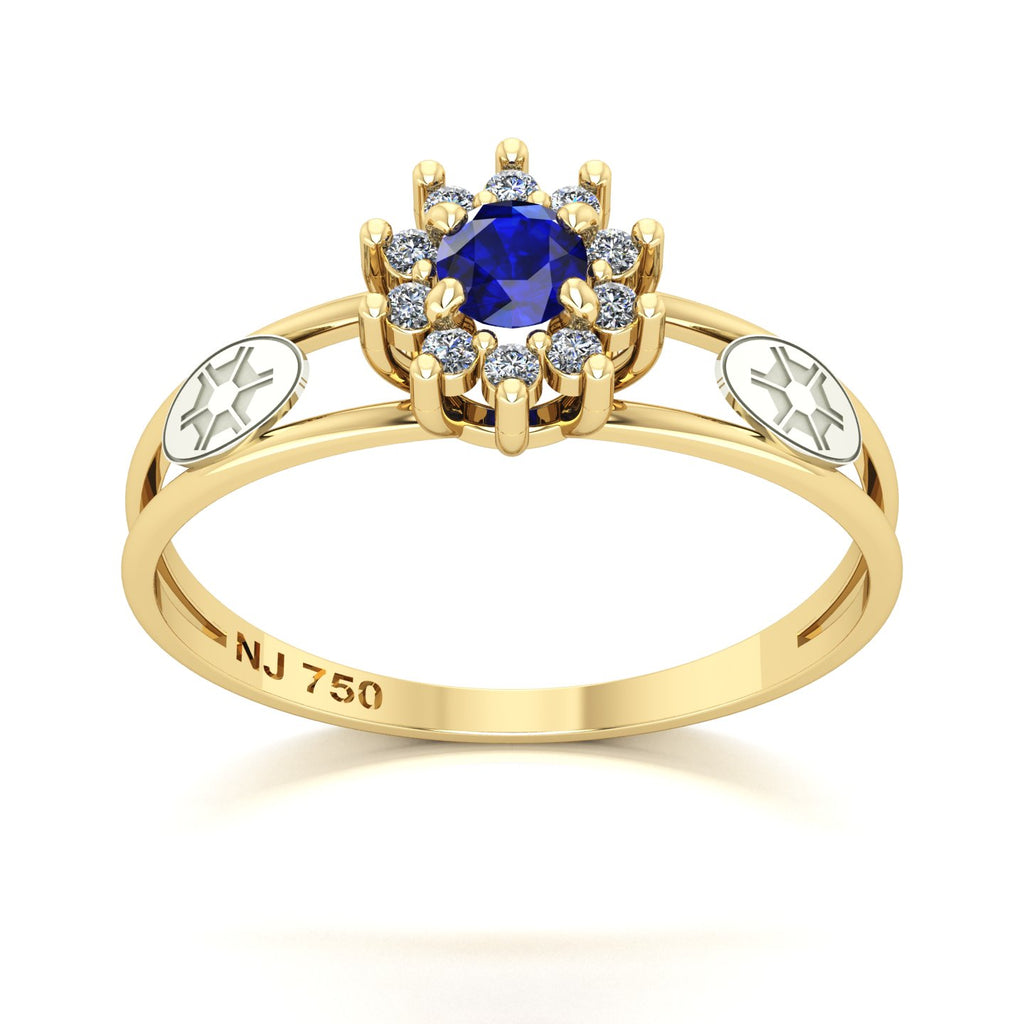 Anel de Formatura Engenharia Agronômica Crown Ouro 18k