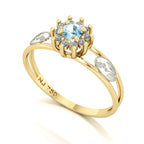 Anel de Formatura de Biologia Crown Ouro 18k