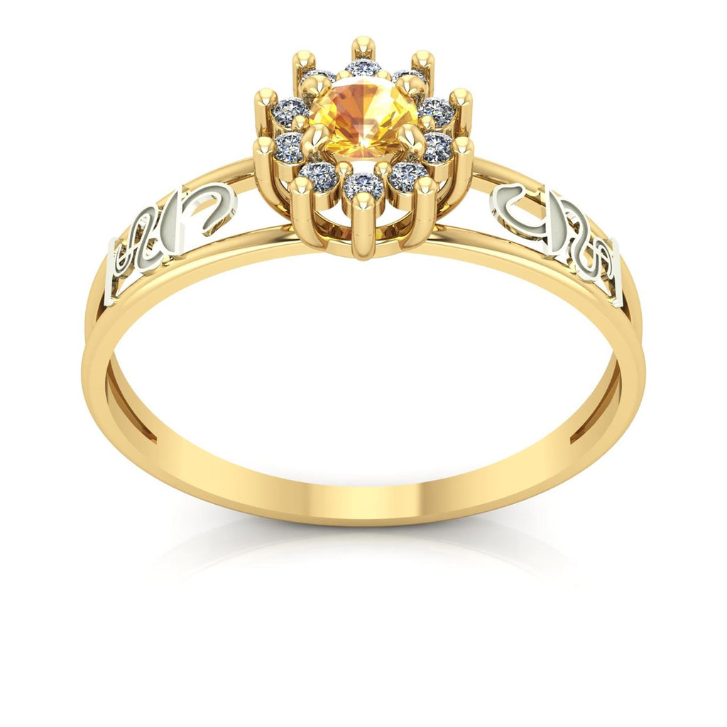 Anel de Formatura de Farmácia Crown Ouro 18k