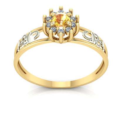 Anel de Formatura de Farmácia Crown Ouro 18k