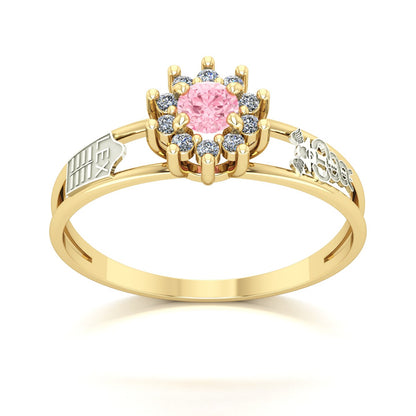 Anel de Formatura Ciências Contábeis Crown Ouro 18k