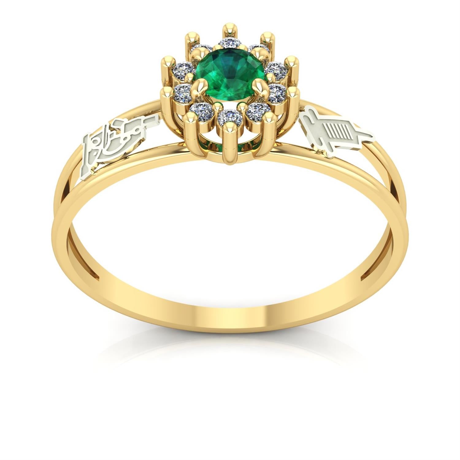 Anel de Formatura Biomedicina Crown Ouro 18k