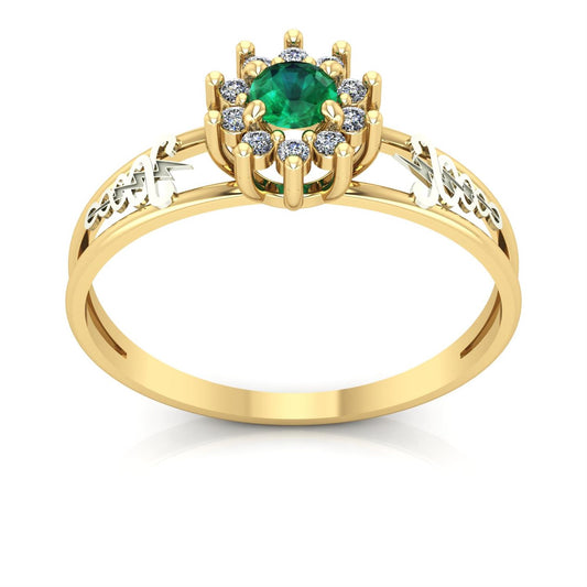 Anel de Formatura Fisioterapia Crown Ouro 18k