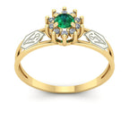 Anel de Formatura de Veterinária Crown Ouro 18k