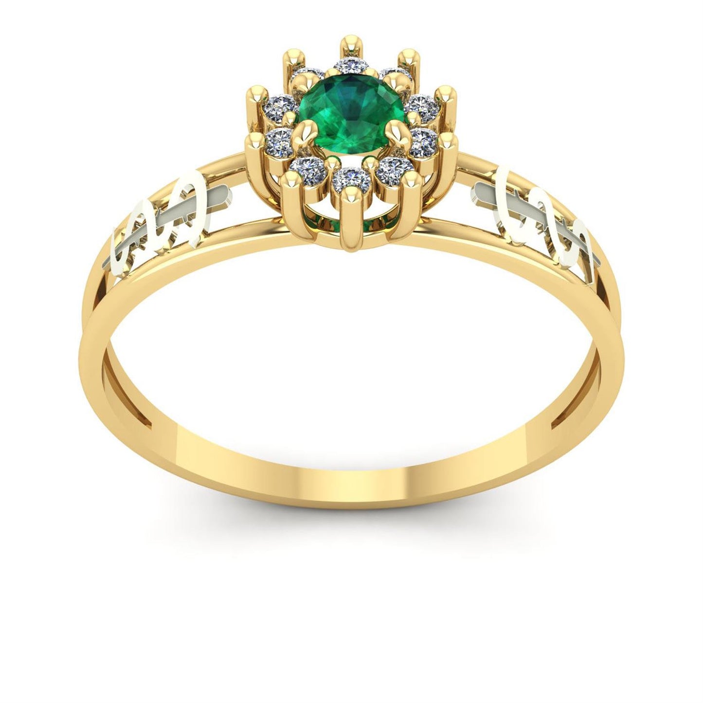 Anel de Formatura de Medicina Crown Ouro 18k