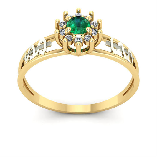 Anel de Formatura de Medicina Crown Ouro 18k
