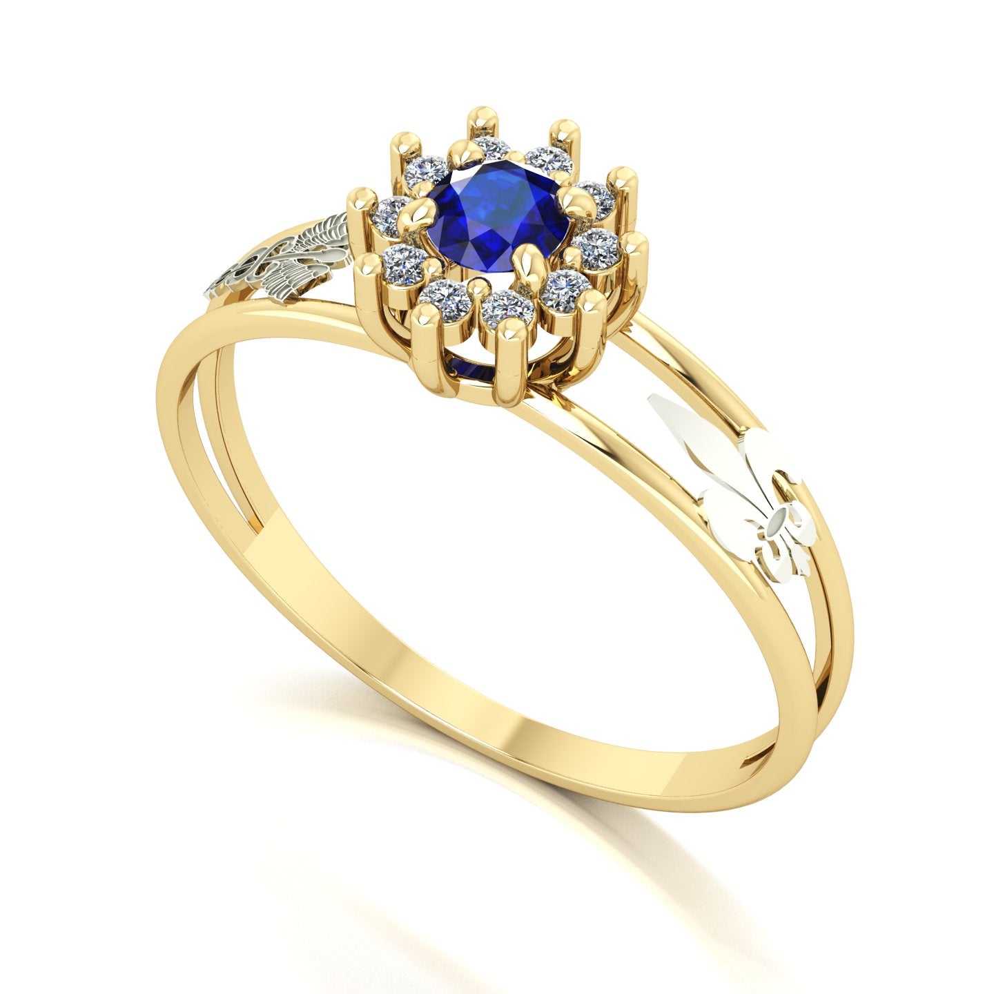 Anel de Formatura Pedagogia Crown Ouro 18k