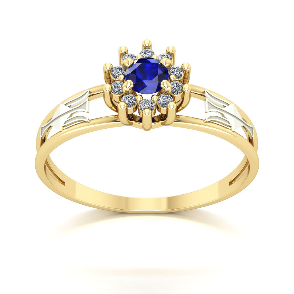 Anel de Formatura Recursos Humanos Crown Ouro 18k