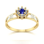 Anel de Formatura Recursos Humanos Crown Ouro 18k