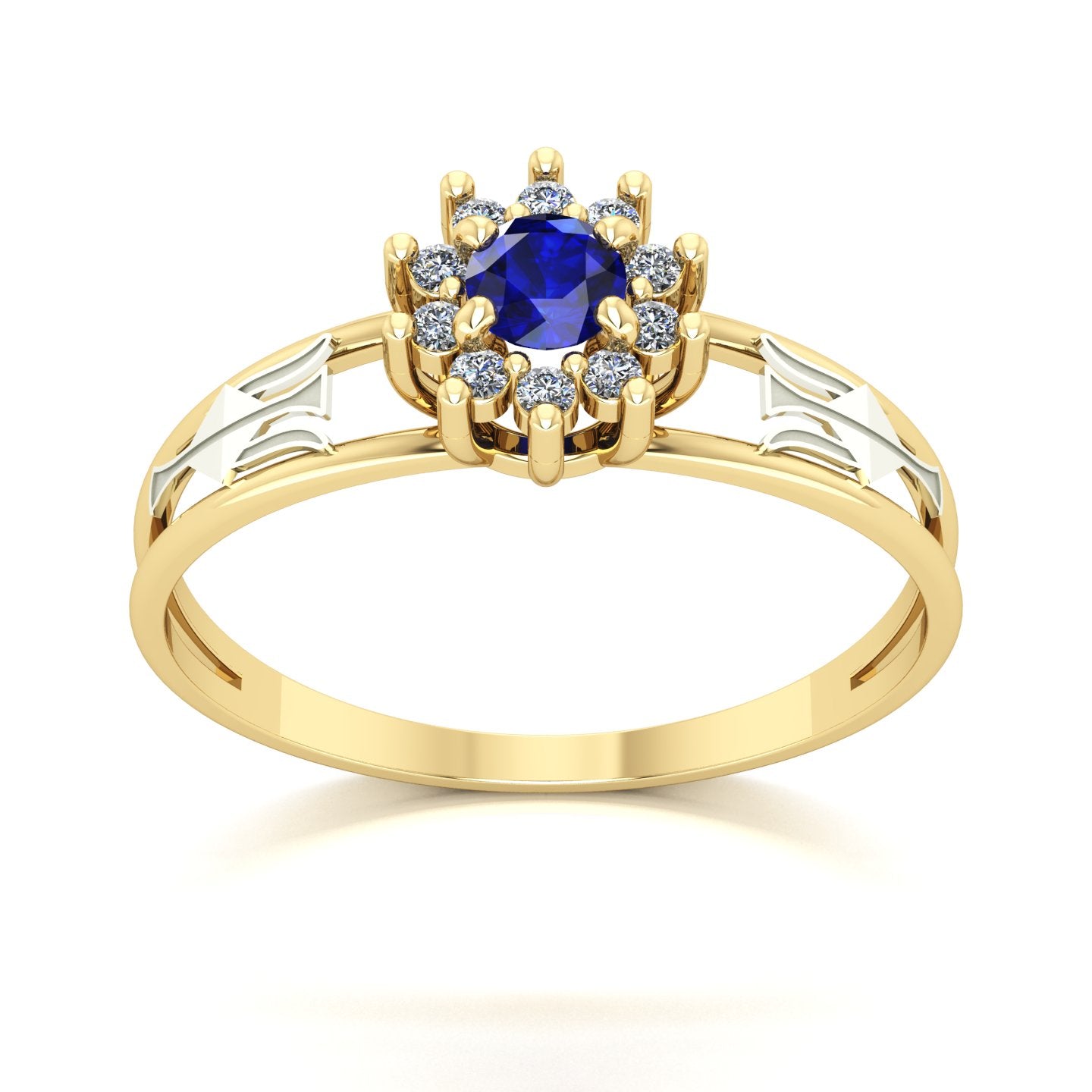 Anel de Formatura Recursos Humanos Crown Ouro 18k