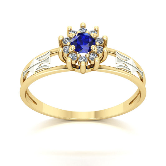 Anel de Formatura Recursos Humanos Crown Ouro 18k