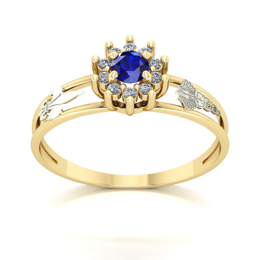 Anel de Formatura Pedagogia Crown Ouro 18k