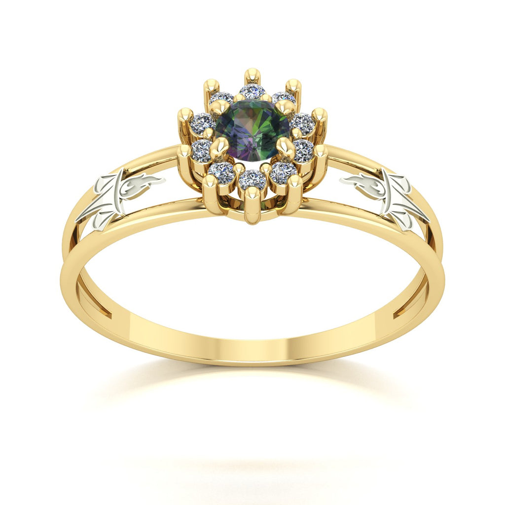 Anel de Formatura Serviço Social Crown Ouro 18k