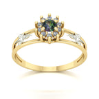 Anel de Formatura Serviço Social Crown Ouro 18k