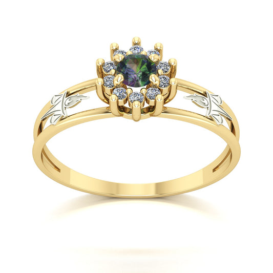 Anel de Formatura Serviço Social Crown Ouro 18k
