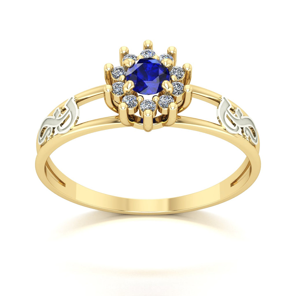 Anel de Formatura Fonoaudiologia Crown Ouro 18k