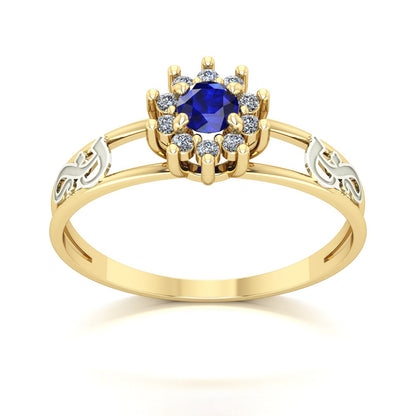 Anel de Formatura Fonoaudiologia Crown Ouro 18k
