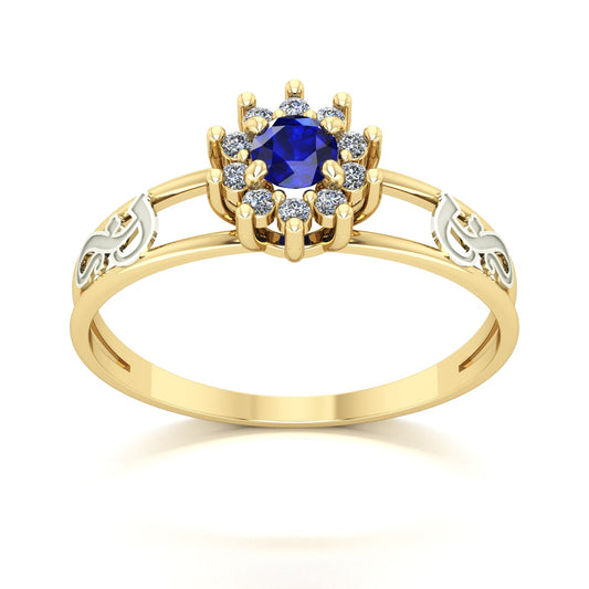 Anel de Formatura Fonoaudiologia Crown Ouro 18k