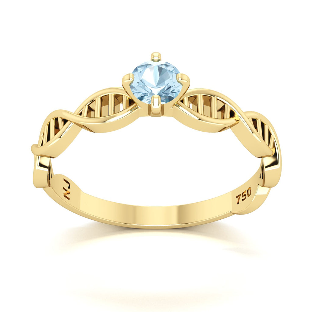 Anel de Formatura de Biologia DNA II Ouro 18k