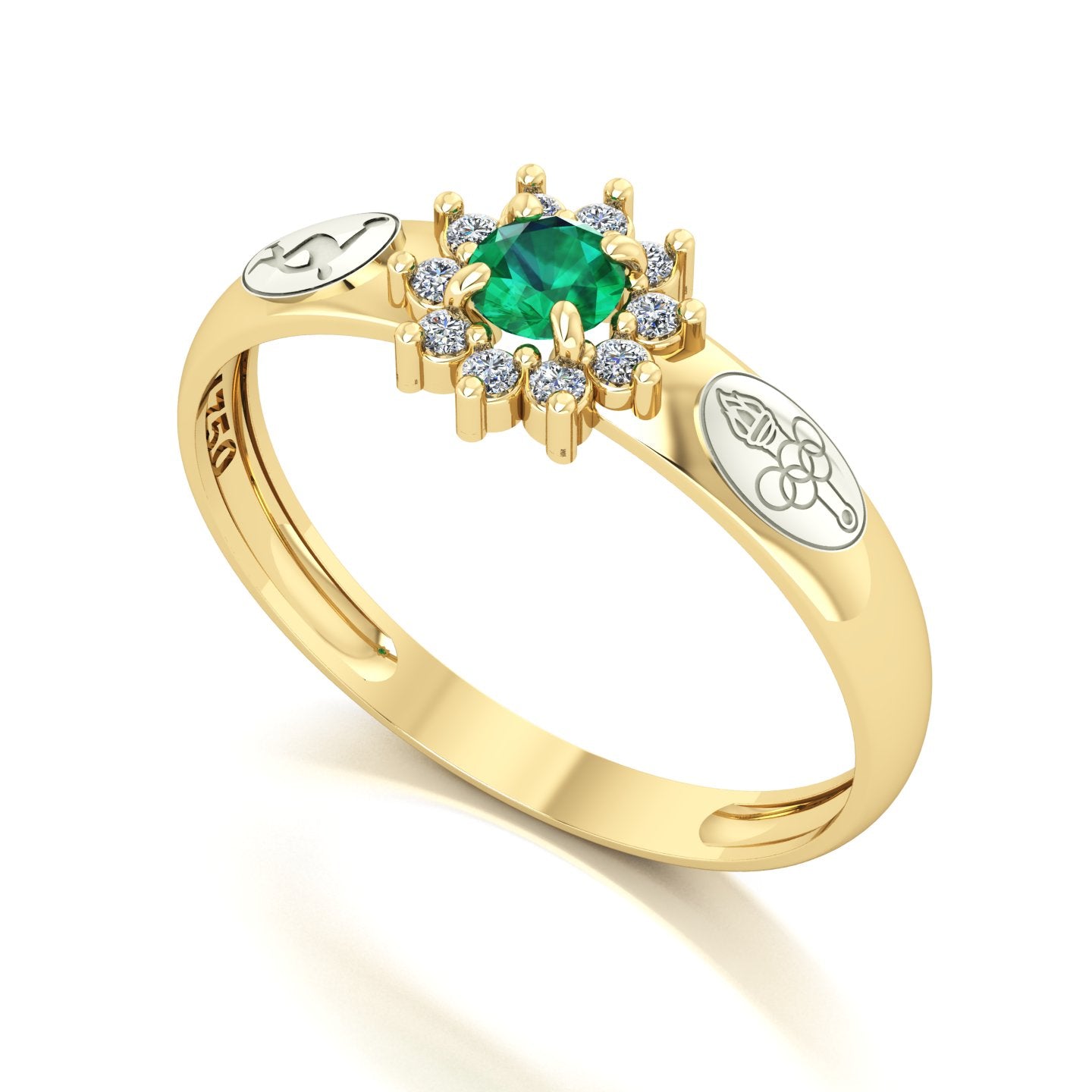 Anel de Formatura de Educação Física Evermore Ouro 18k