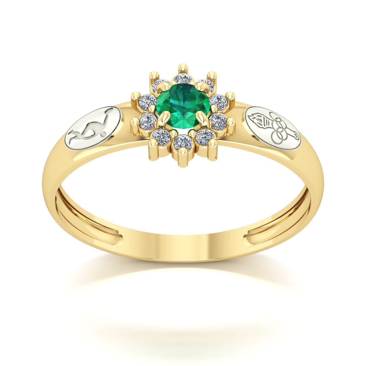 Anel de Formatura de Educação Física Evermore Ouro 18k