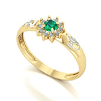 Anel de Formatura de Enfermagem Evermore Ouro 18k